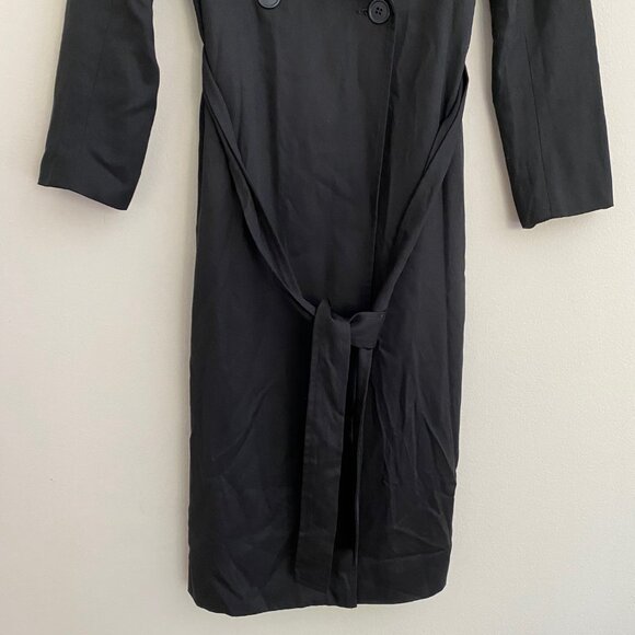 Vetta Capsule The Trench Black Coat Convertible Sleeveless Sz XS - Picture 10 of 15